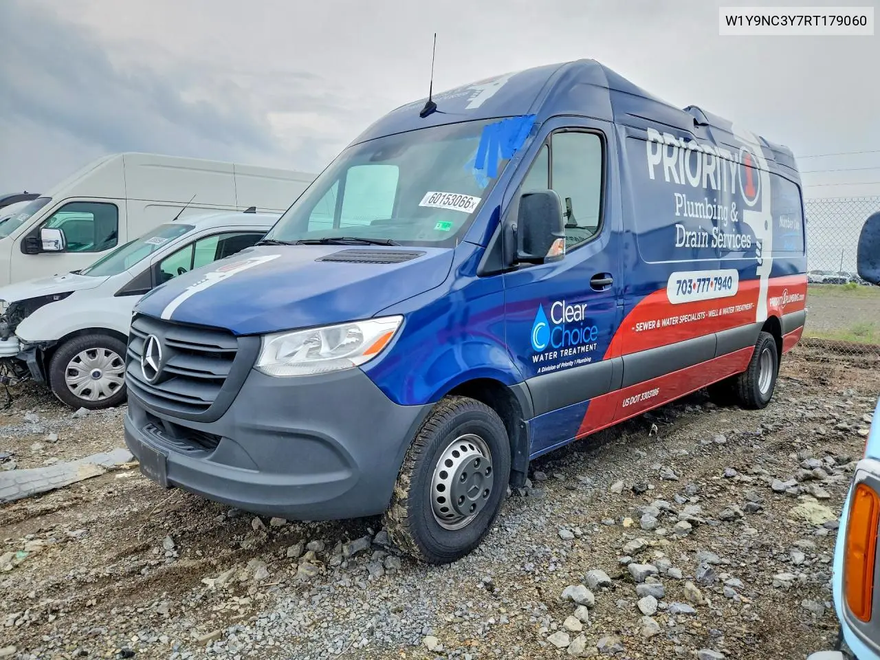 2024 Mercedes-Benz Sprinter 4500 Delivery Van VIN: W1Y9NC3Y7RT179060 Lot: 60153066