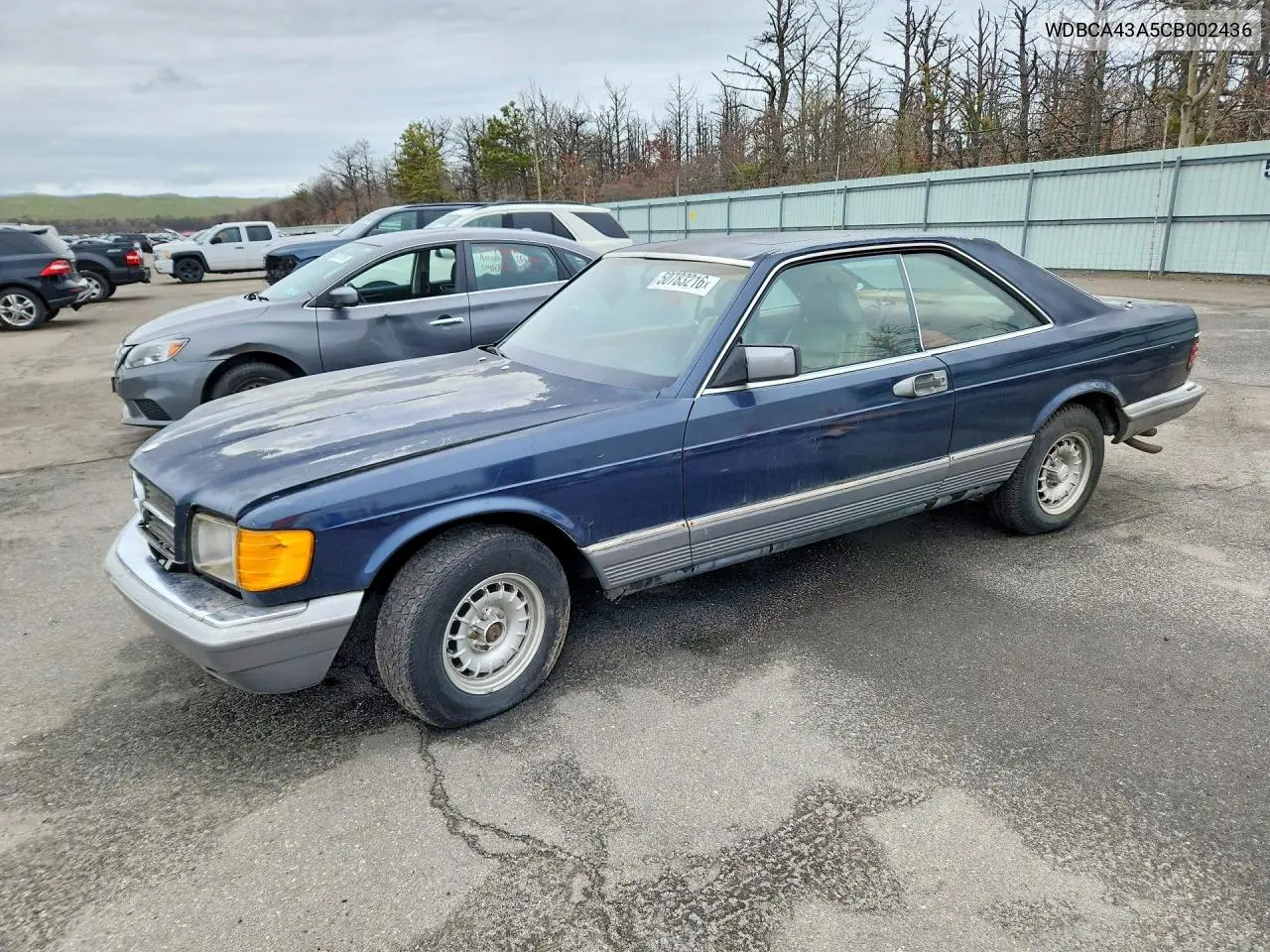 1982 Mercedes-Benz 380 Sec VIN: WDBCA43A5CB002436 Lot: 50783216