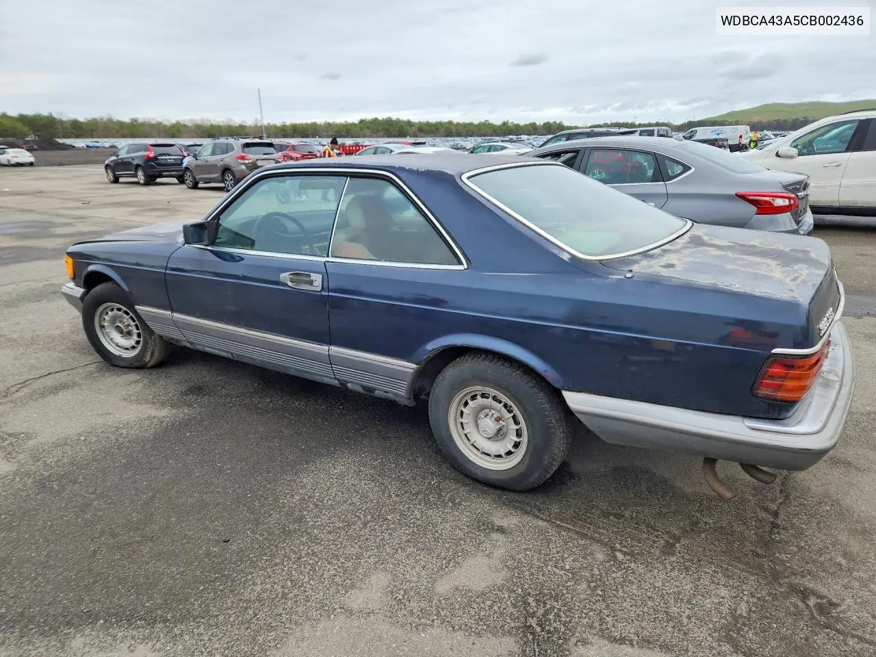 1982 Mercedes-Benz 380 Sec VIN: WDBCA43A5CB002436 Lot: 50783216