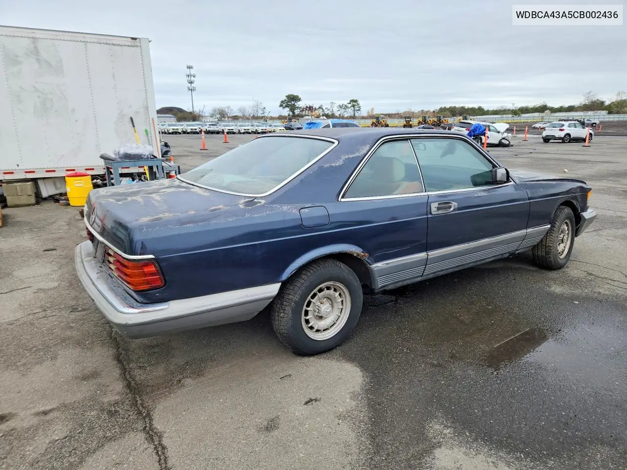 1982 Mercedes-Benz 380 Sec VIN: WDBCA43A5CB002436 Lot: 50783216