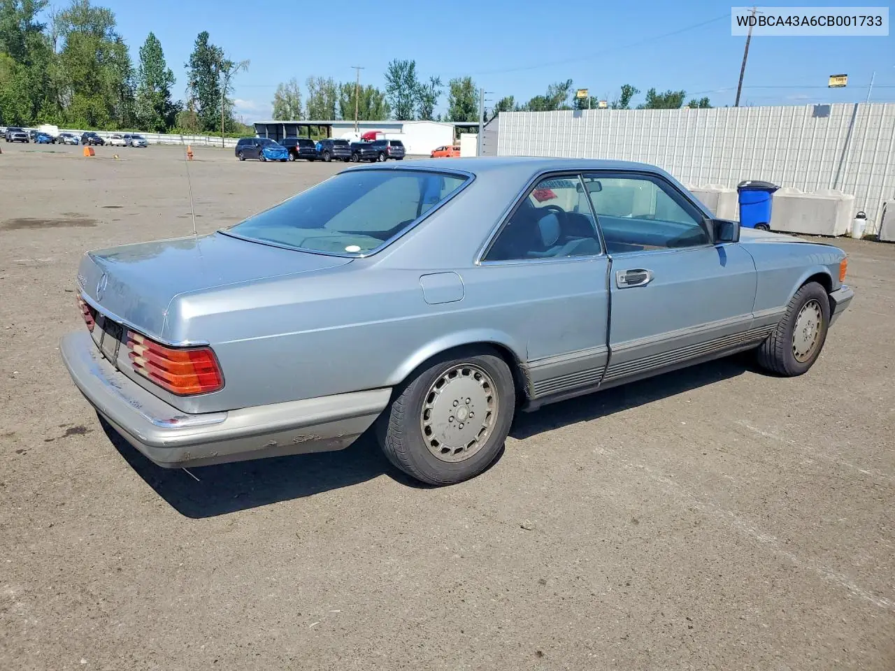 1982 Mercedes-Benz 380 Sec VIN: WDBCA43A6CB001733 Lot: 51819236