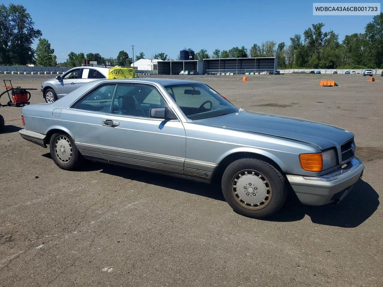 1982 Mercedes-Benz 380 Sec VIN: WDBCA43A6CB001733 Lot: 51819236