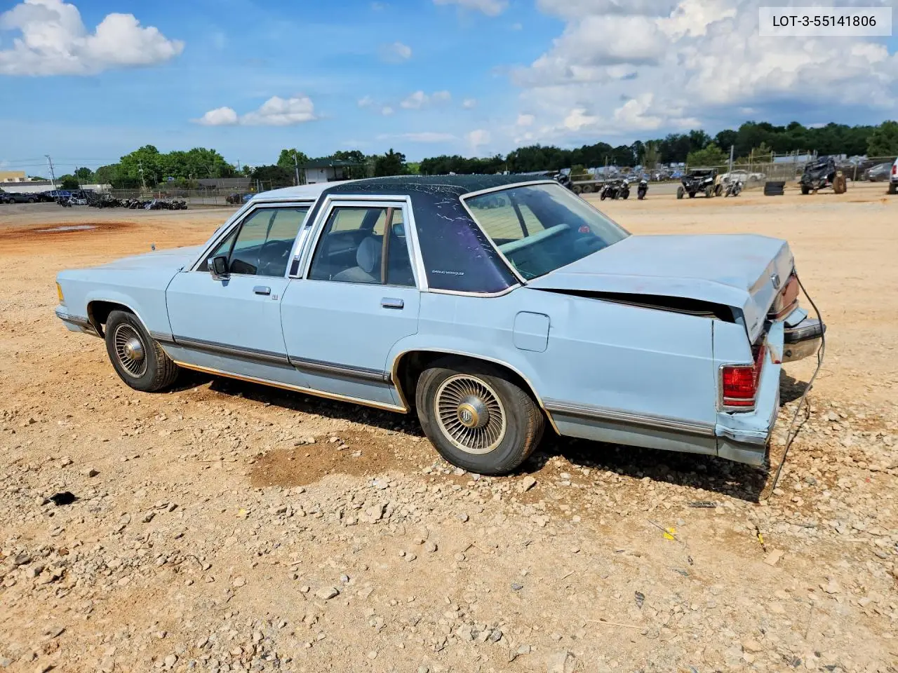 1988 Mercury Marq 4D G.marq Ls VIN: 2MEBM75F6JX645577 Lot: 55141806