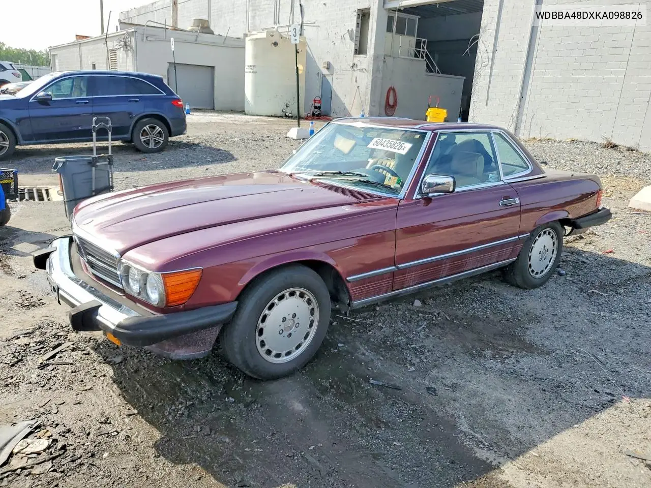 1989 Mercedes-Benz 560-Class VIN: WDBBA48DXKA098826 Lot: 60435826