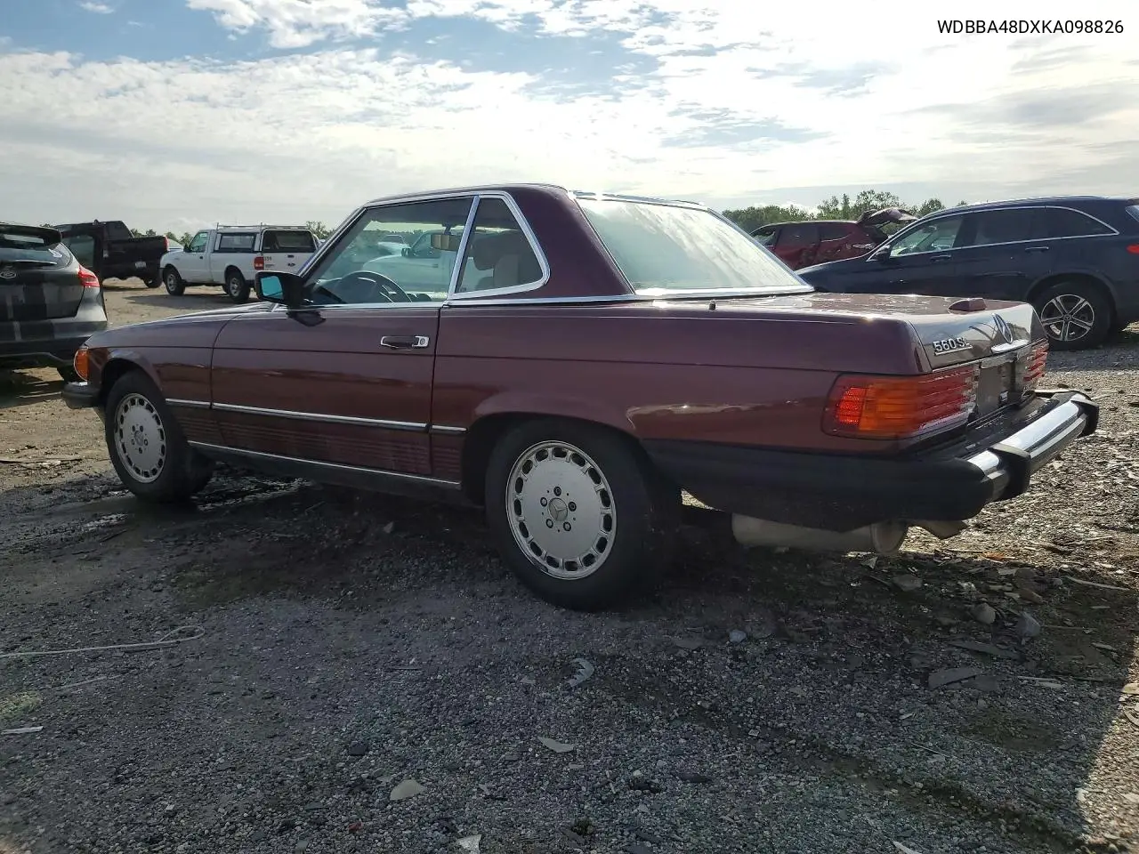 1989 Mercedes-Benz 560-Class VIN: WDBBA48DXKA098826 Lot: 60435826