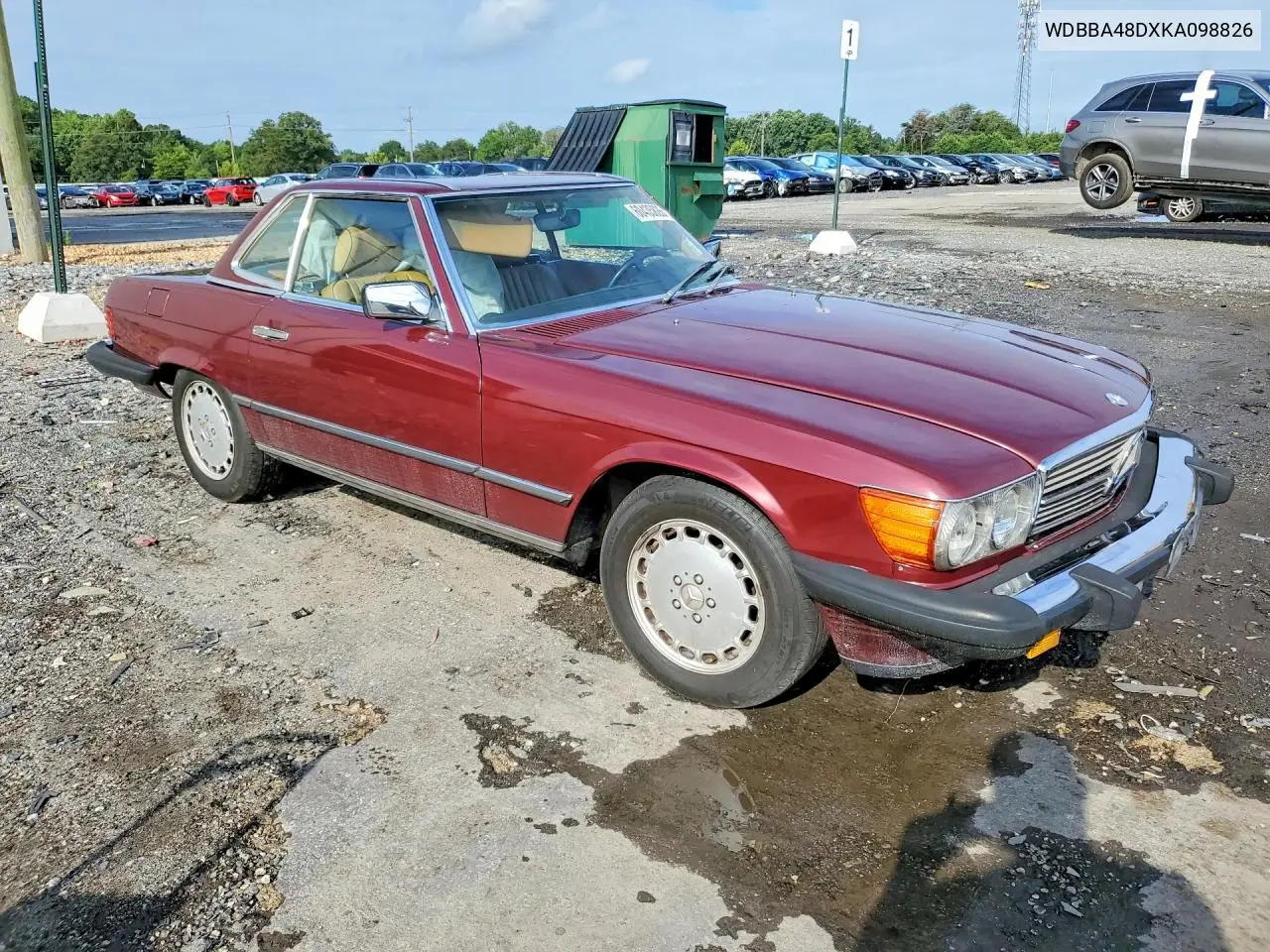 1989 Mercedes-Benz 560-Class VIN: WDBBA48DXKA098826 Lot: 60435826
