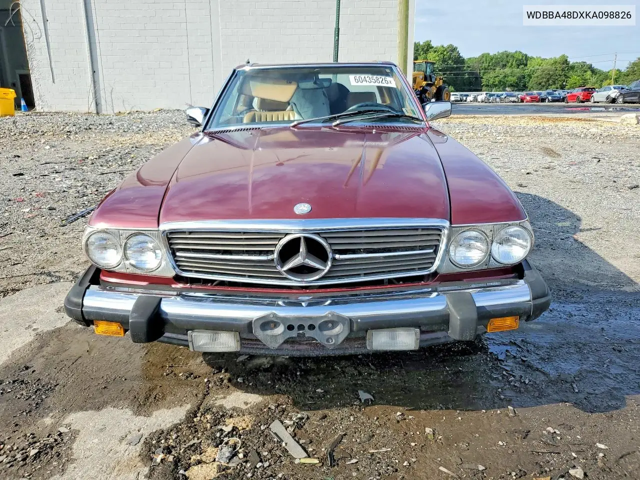 1989 Mercedes-Benz 560-Class VIN: WDBBA48DXKA098826 Lot: 60435826