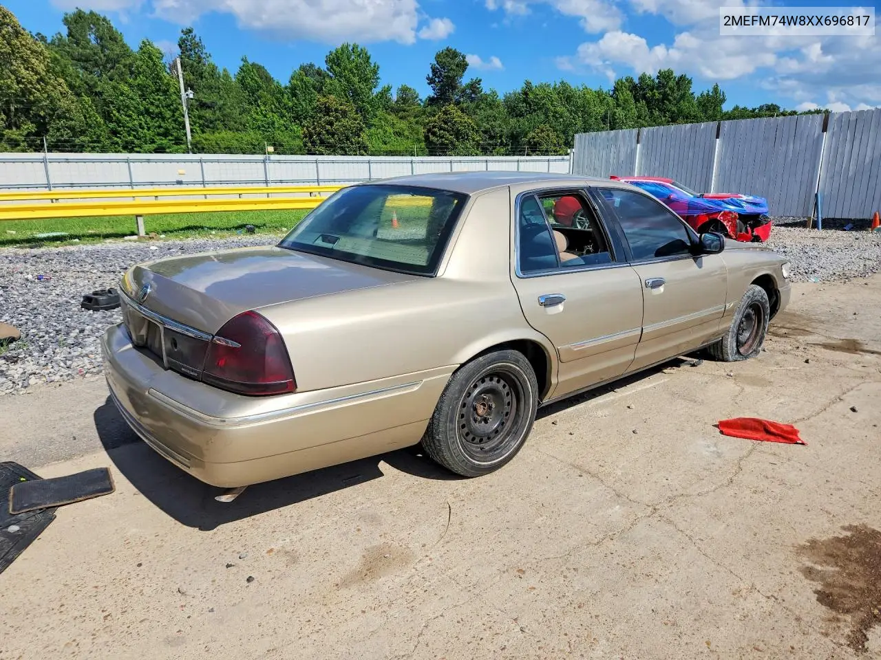 1999 Mercury Grand Marquis Gs VIN: 2MEFM74W8XX696817 Lot: 56837396