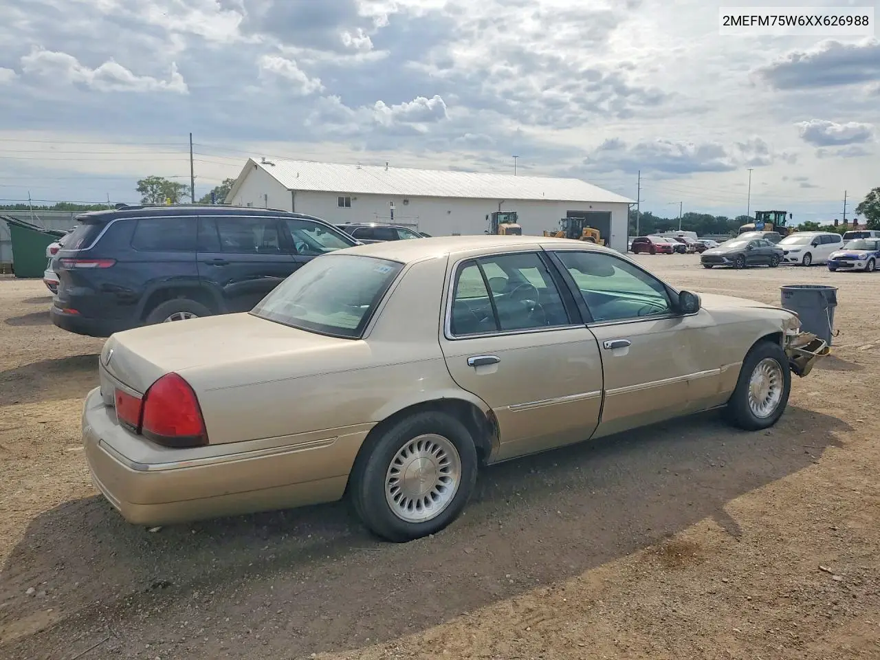 1999 Mercury Grand Marquis Ls VIN: 2MEFM75W6XX626988 Lot: 58958996