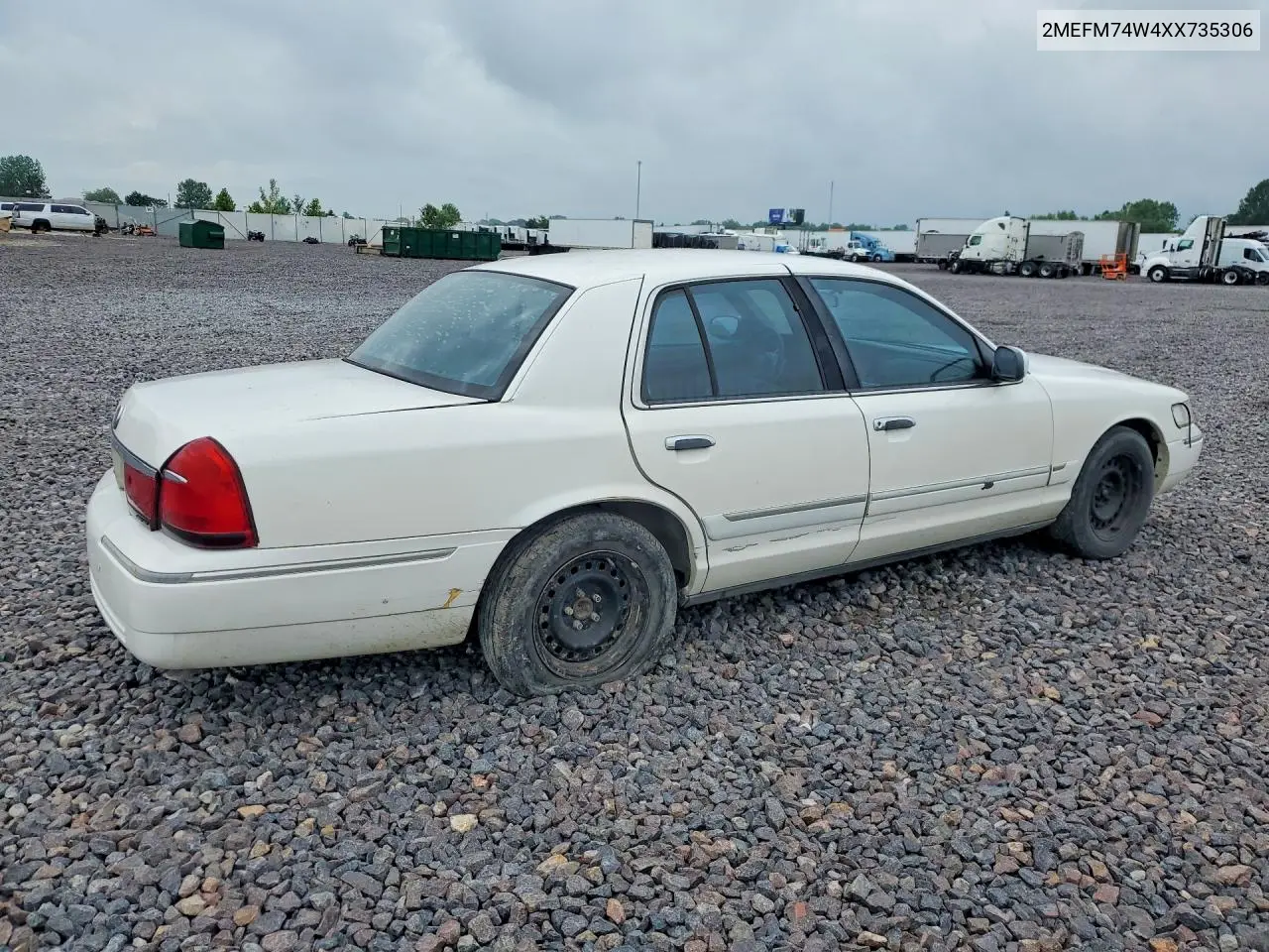 1999 Mercury Grand Marquis Gs VIN: 2MEFM74W4XX735306 Lot: 59121486