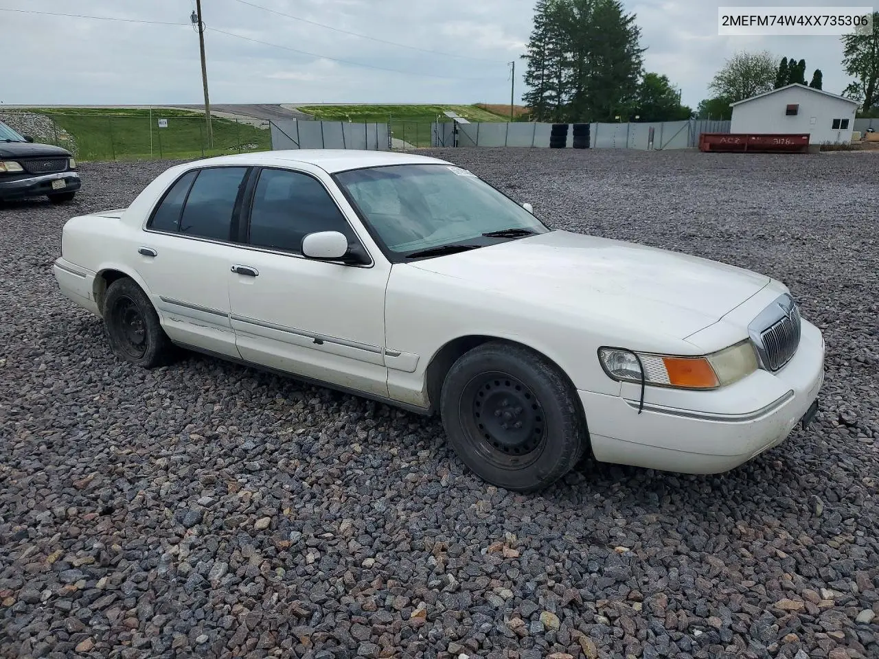 1999 Mercury Grand Marquis Gs VIN: 2MEFM74W4XX735306 Lot: 59121486