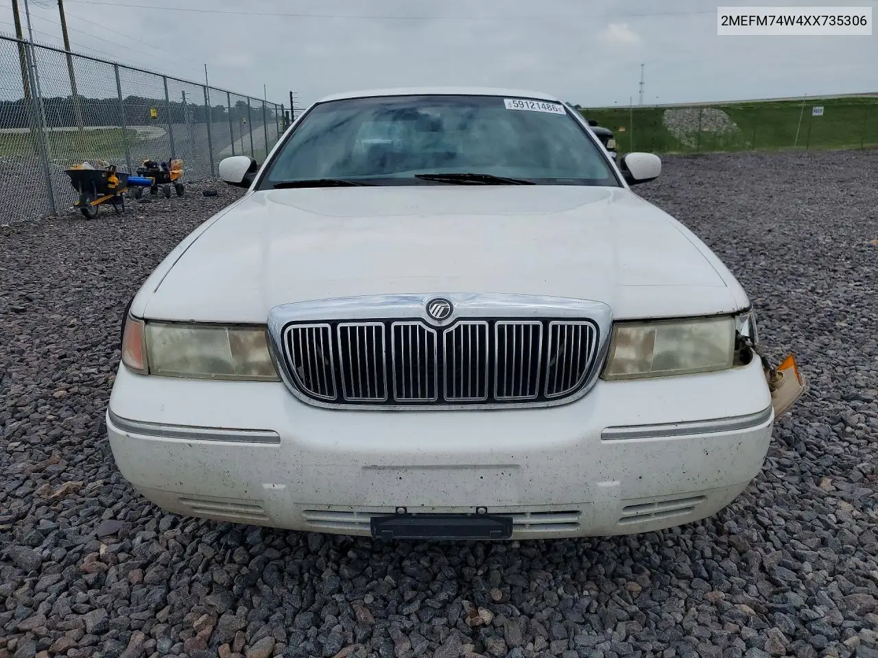 1999 Mercury Grand Marquis Gs VIN: 2MEFM74W4XX735306 Lot: 59121486