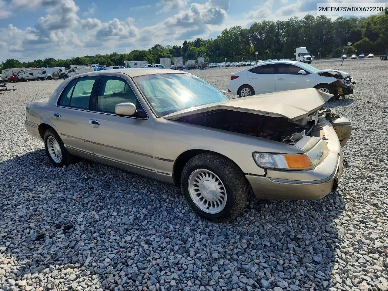 1999 Mercury Grand Marquis Ls VIN: 2MEFM75W8XX672208 Lot: 59993726