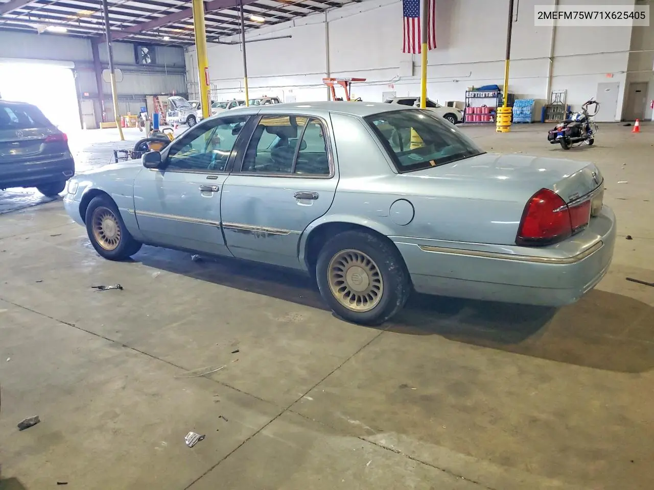 2001 Mercury Grand Marquis Ls VIN: 2MEFM75W71X625405 Lot: 55131226