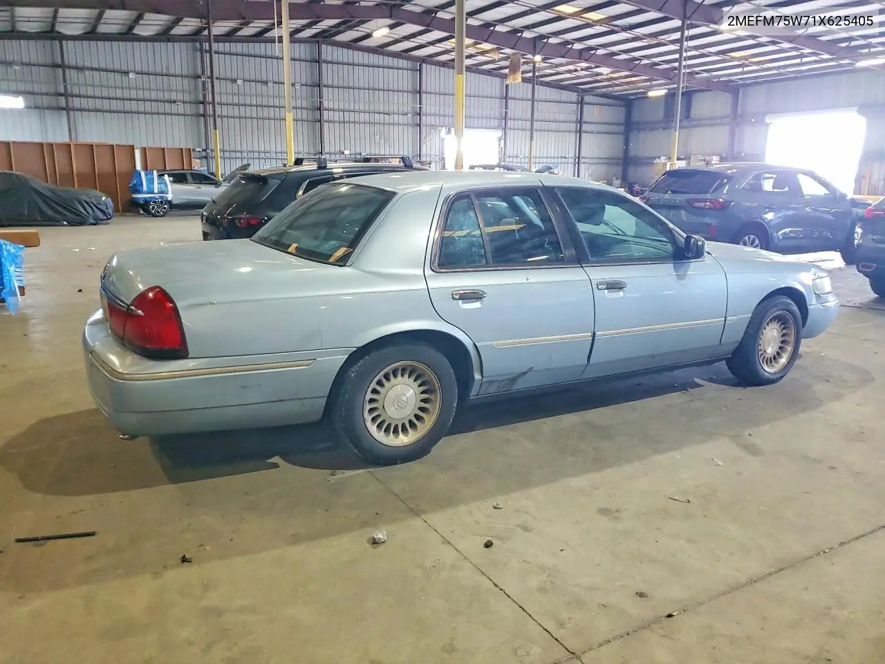 2001 Mercury Grand Marquis Ls VIN: 2MEFM75W71X625405 Lot: 55131226