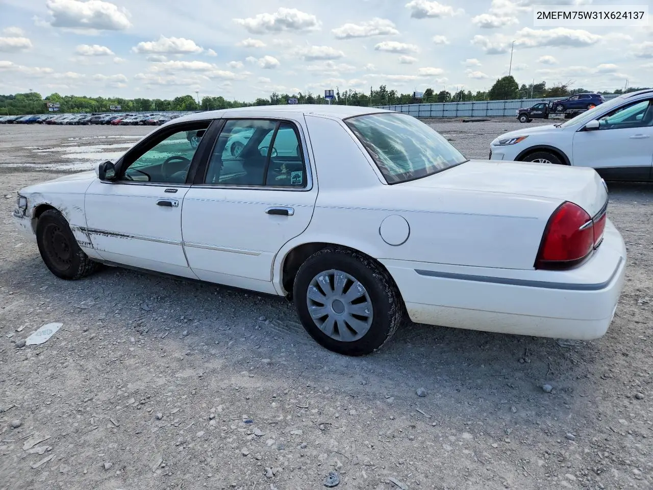 2001 Mercury Grand Marques VIN: 2MEFM75W31X624137 Lot: 58045606