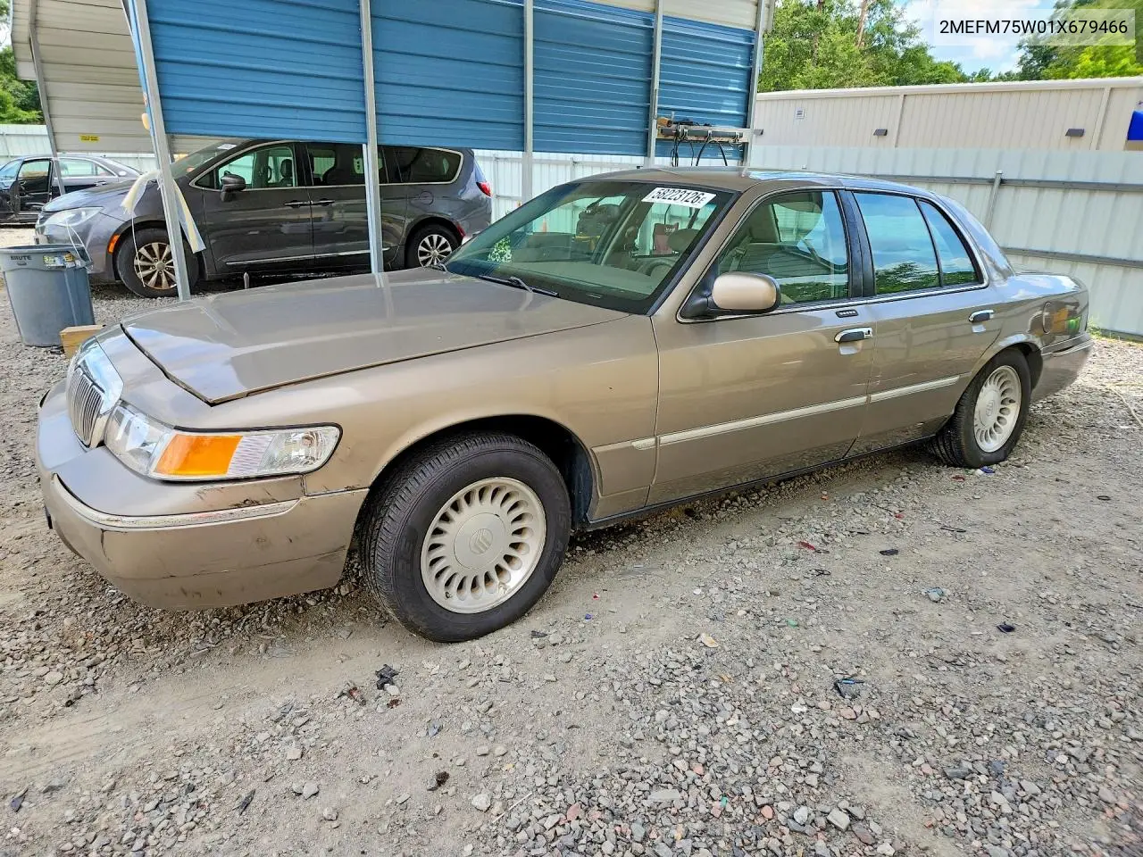2001 Mercury Grand Marquis Ls VIN: 2MEFM75W01X679466 Lot: 58223126