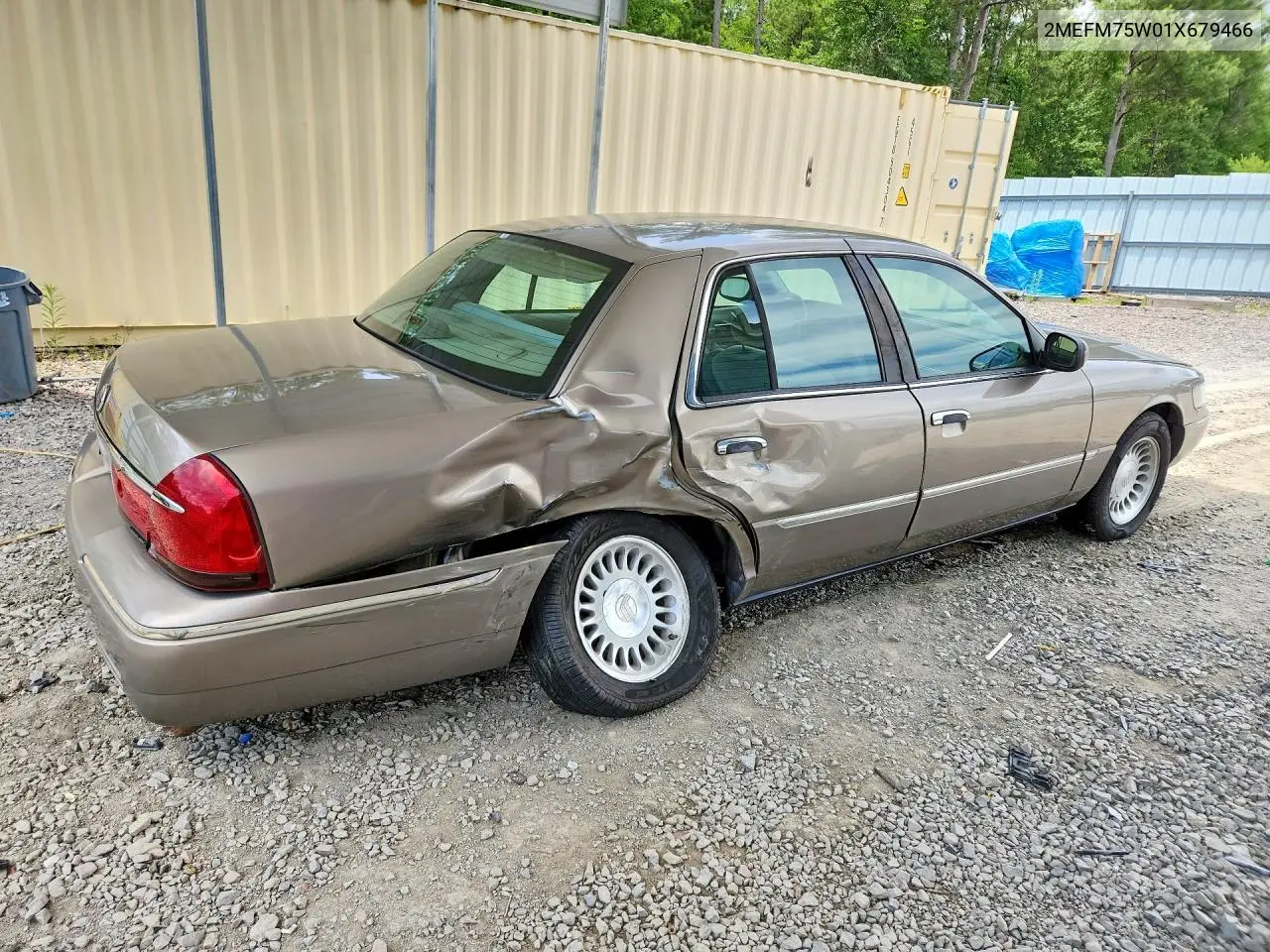 2001 Mercury Grand Marquis Ls VIN: 2MEFM75W01X679466 Lot: 58223126
