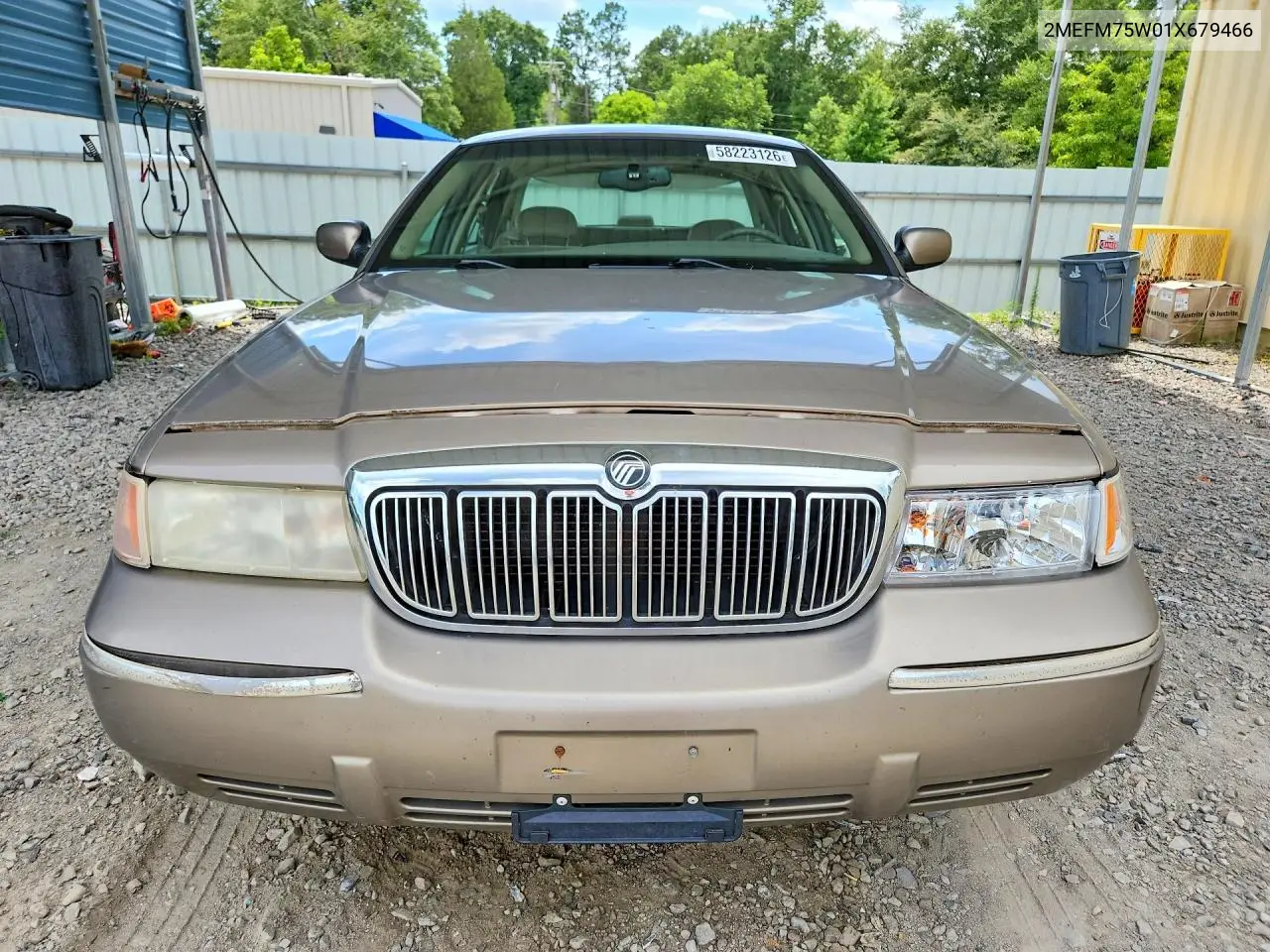 2001 Mercury Grand Marquis Ls VIN: 2MEFM75W01X679466 Lot: 58223126