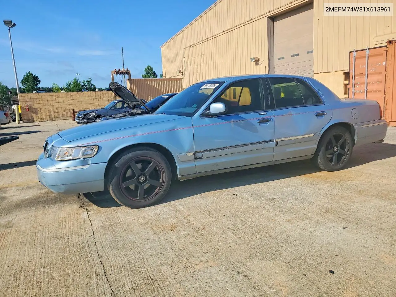 2001 Mercury Grand Marquis Gs VIN: 2MEFM74W81X613961 Lot: 58310506