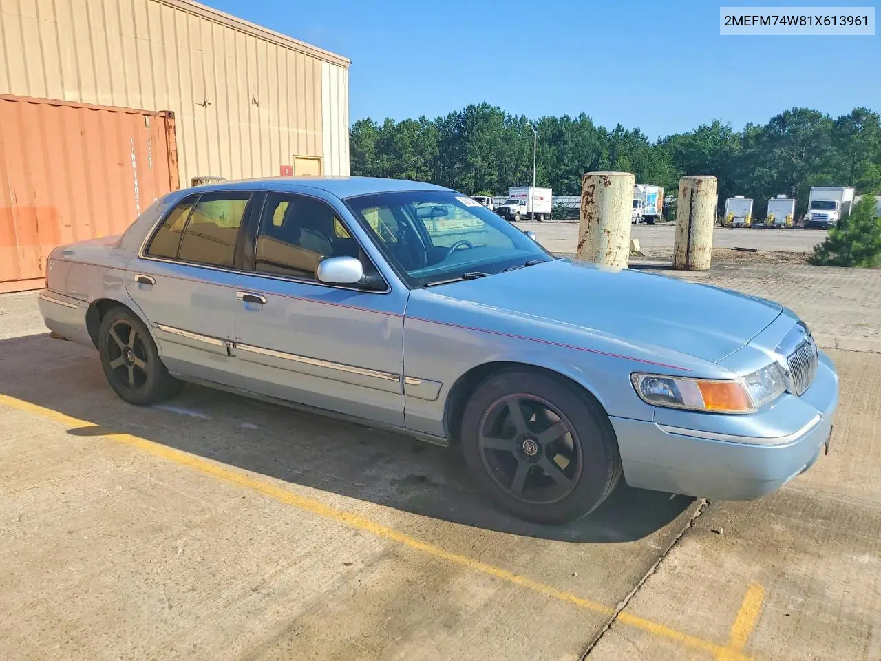 2001 Mercury Grand Marquis Gs VIN: 2MEFM74W81X613961 Lot: 58310506