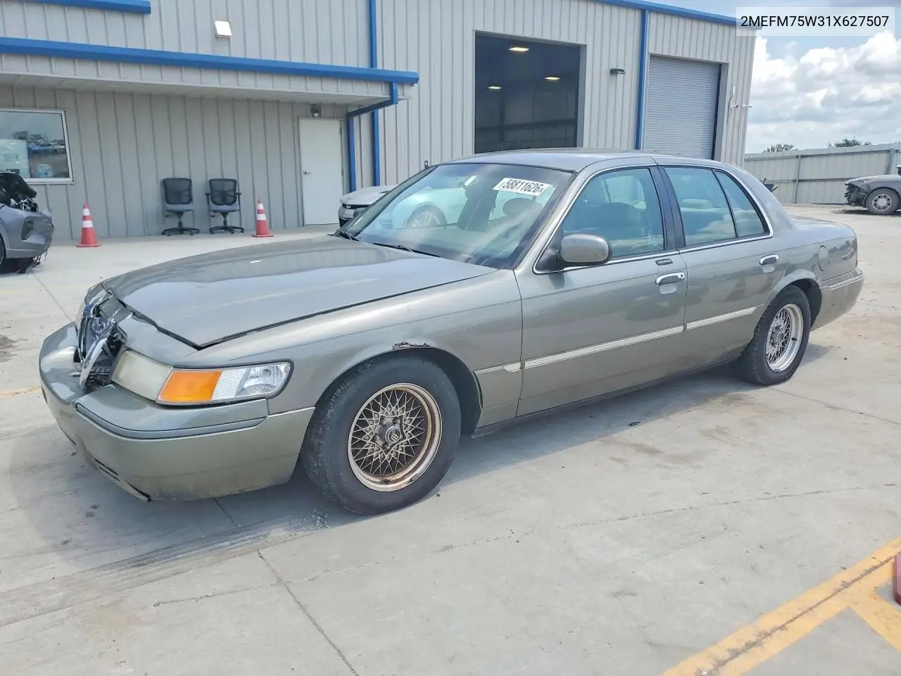2001 Mercury Grand Marquis Ls VIN: 2MEFM75W31X627507 Lot: 58811626