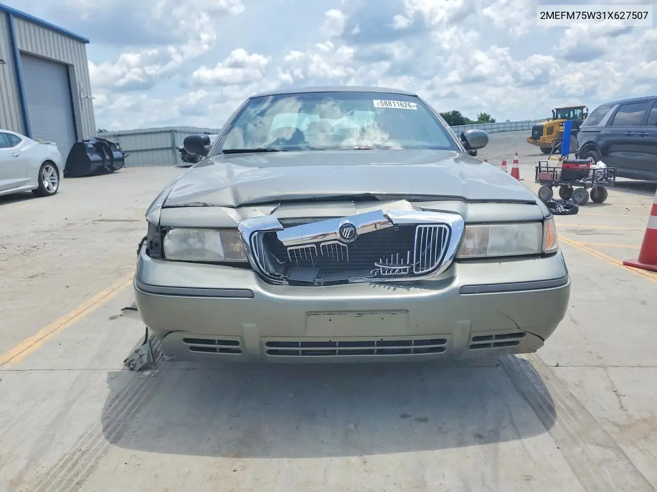2001 Mercury Grand Marquis Ls VIN: 2MEFM75W31X627507 Lot: 58811626