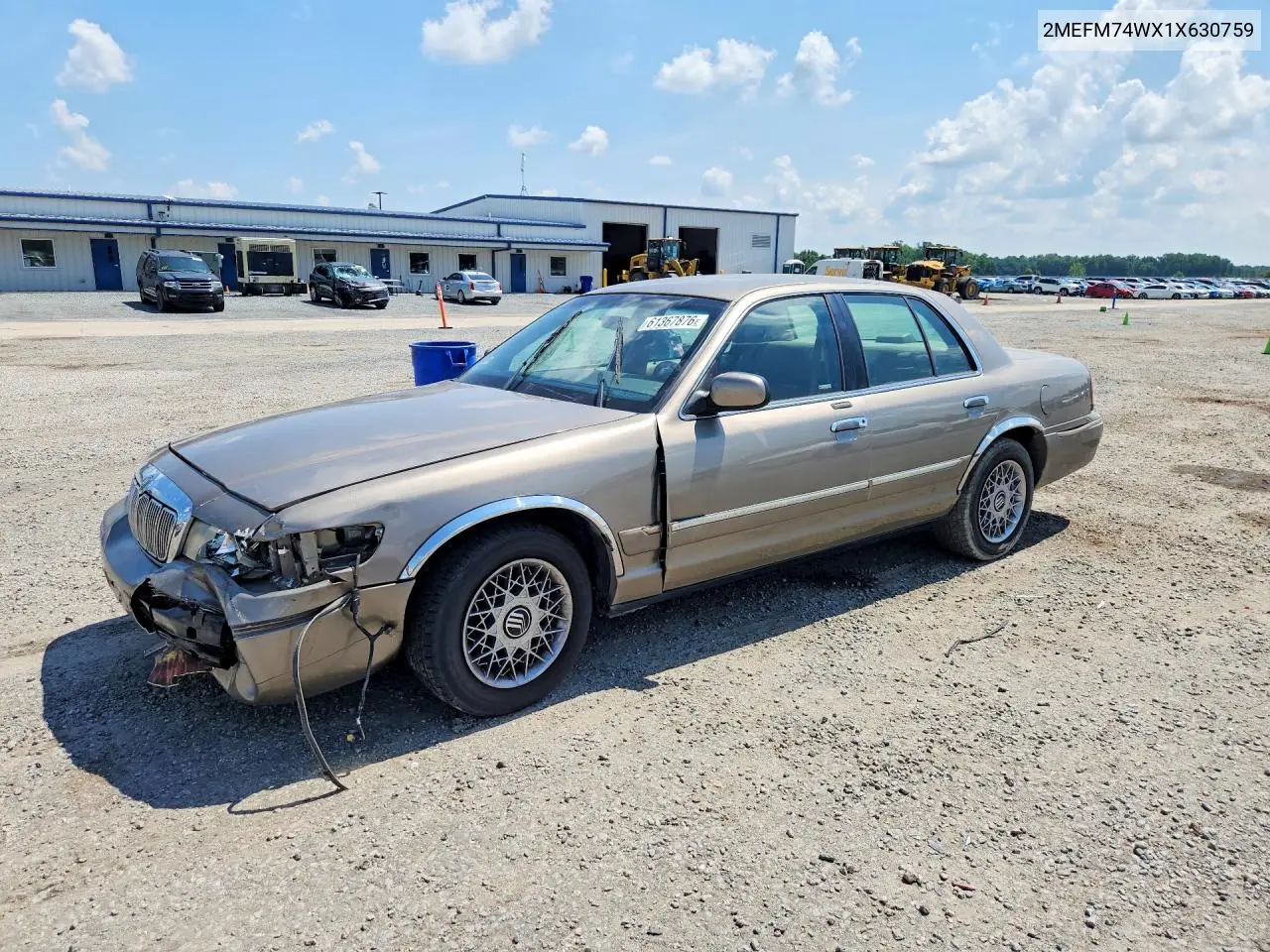 2001 Mercury 190D VIN: 2MEFM74WX1X630759 Lot: 61367876