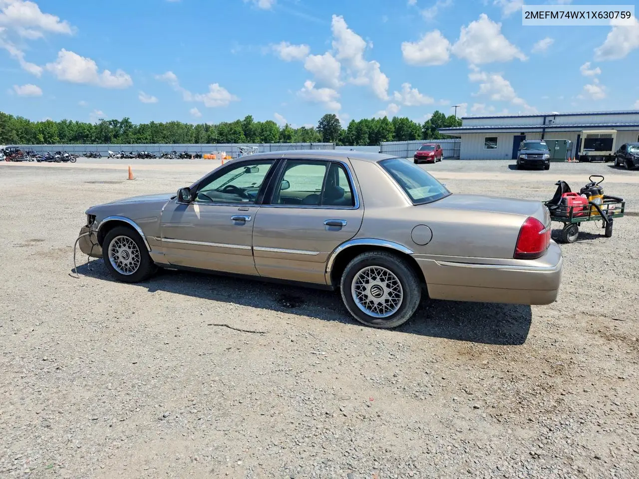 2001 Mercury 190D VIN: 2MEFM74WX1X630759 Lot: 61367876