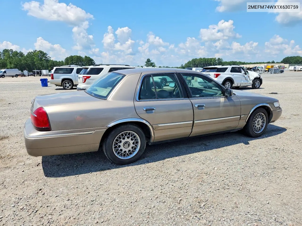 2001 Mercury 190D VIN: 2MEFM74WX1X630759 Lot: 61367876