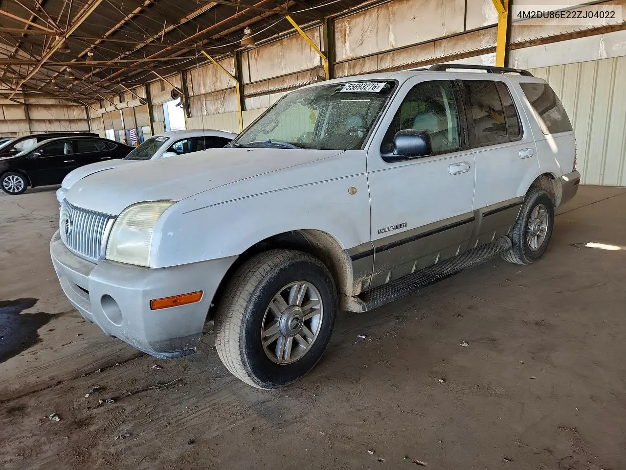 2002 Mercury Mountaineer VIN: 4M2DU86E22ZJ04022 Lot: 55693276