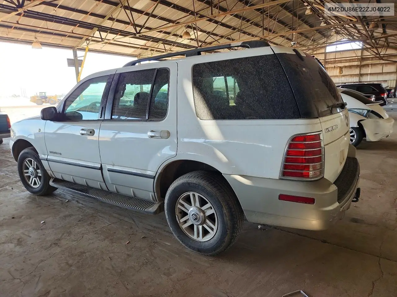 2002 Mercury Mountaineer VIN: 4M2DU86E22ZJ04022 Lot: 55693276