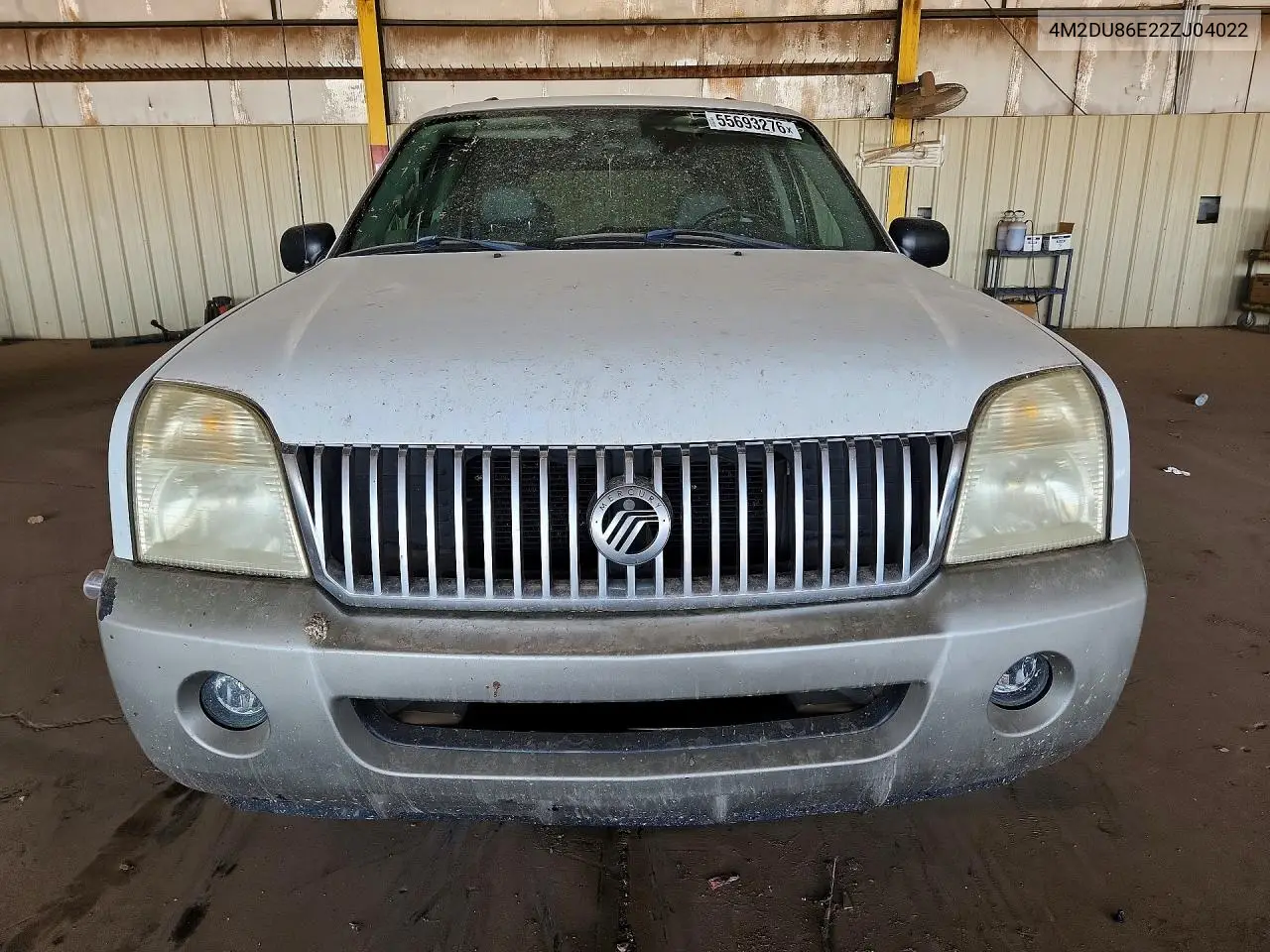 2002 Mercury Mountaineer VIN: 4M2DU86E22ZJ04022 Lot: 55693276