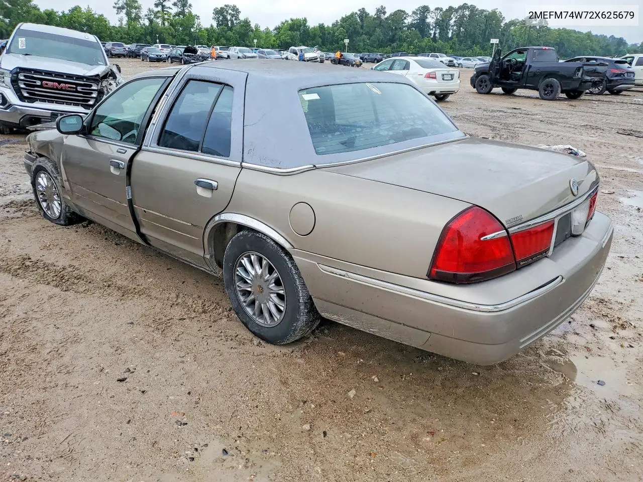2002 Mercury Grand Marquis Gs VIN: 2MEFM74W72X625679 Lot: 57212606