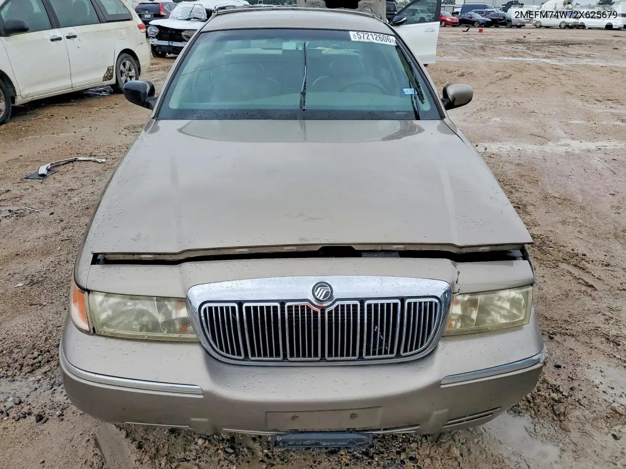 2002 Mercury Grand Marquis Gs VIN: 2MEFM74W72X625679 Lot: 57212606