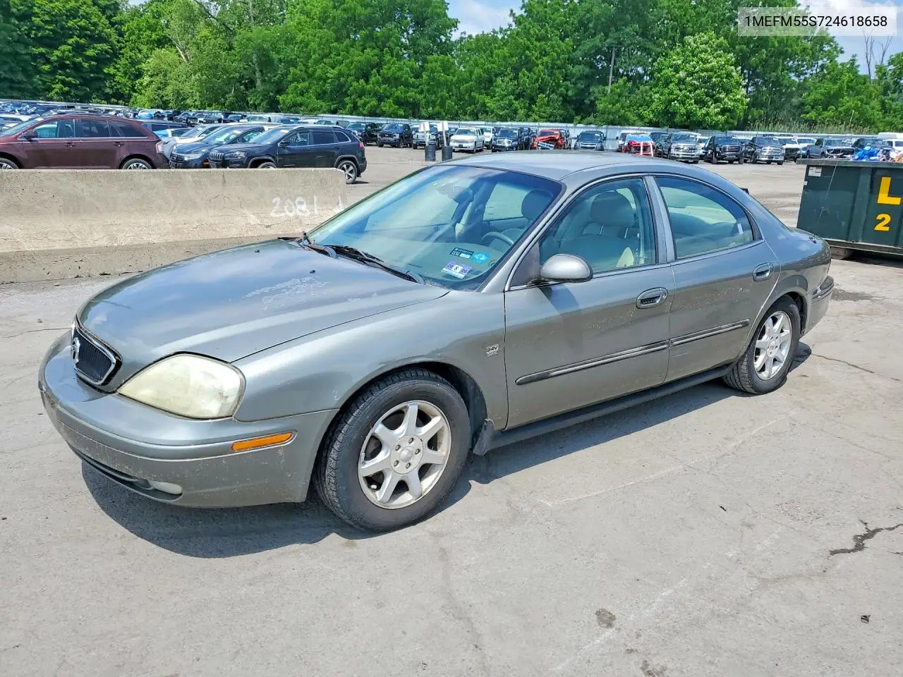 2002 Mercury Sable Ls Premium VIN: 1MEFM55S724618658 Lot: 57240816