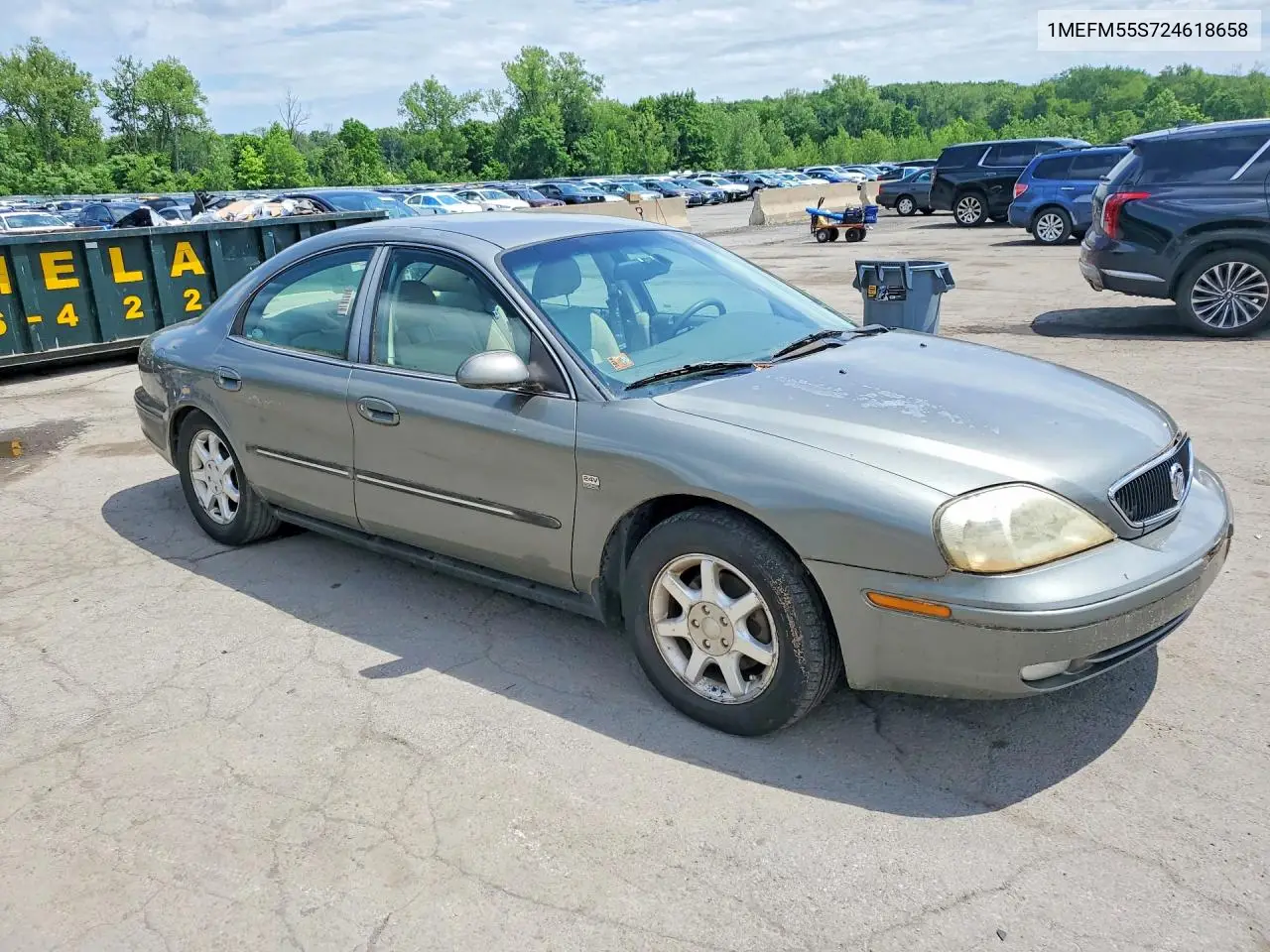 2002 Mercury Sable Ls Premium VIN: 1MEFM55S724618658 Lot: 57240816