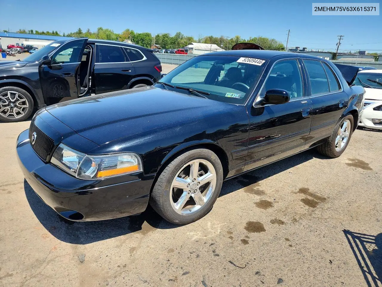 2003 Mercury Marauder VIN: 2MEHM75V63X615371 Lot: 52609446