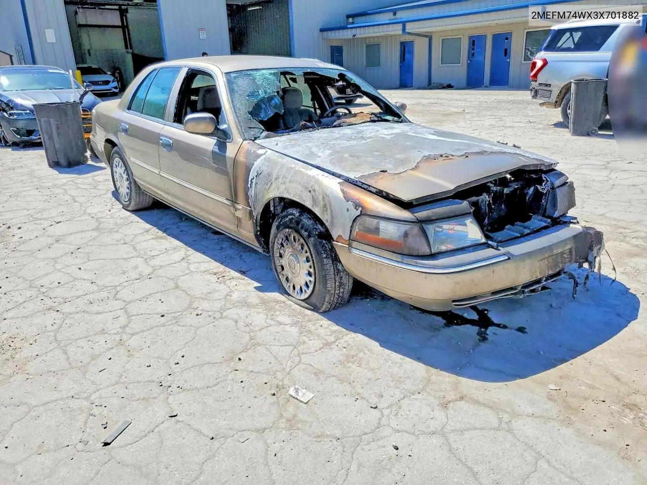 2003 Mercury Grand Marquis Gs VIN: 2MEFM74WX3X701882 Lot: 53018276