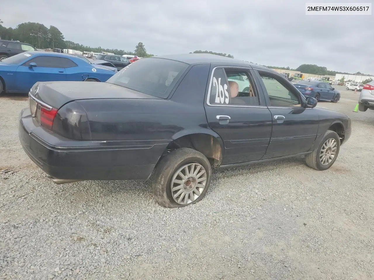 2003 Mercury Grand Marquis Gs VIN: 2MEFM74W53X606517 Lot: 56407496