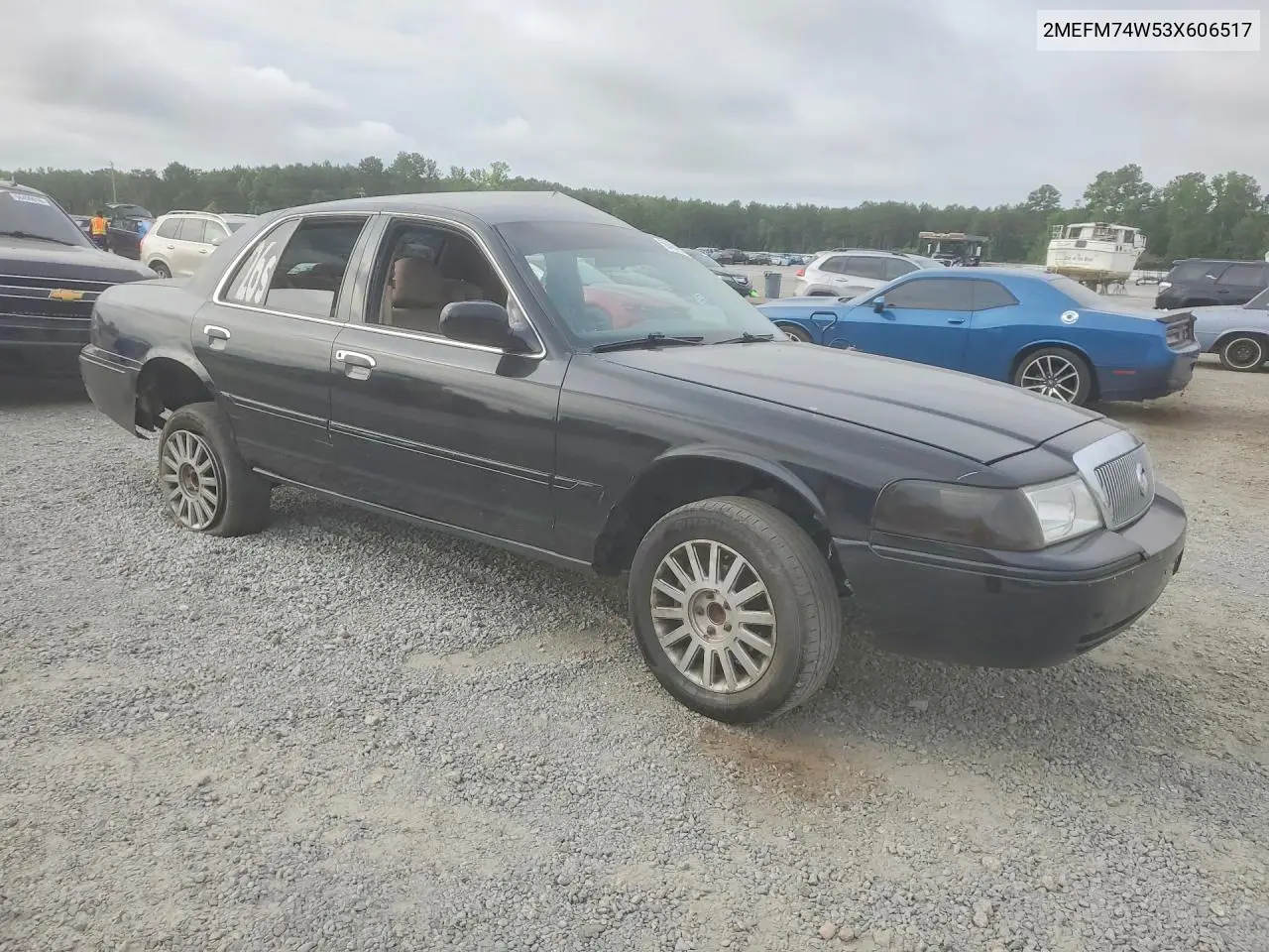 2003 Mercury Grand Marquis Gs VIN: 2MEFM74W53X606517 Lot: 56407496