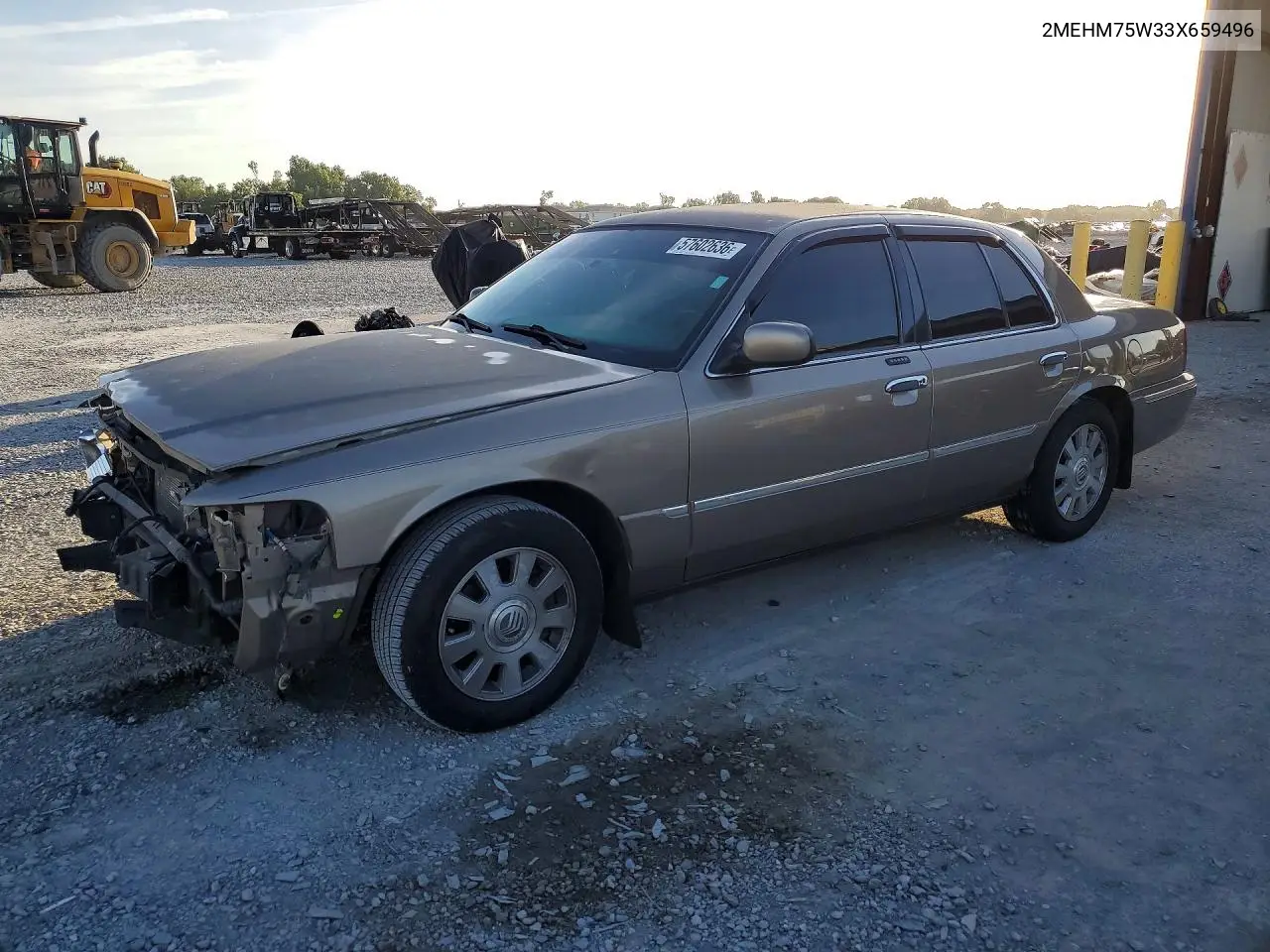 2003 Mercury Grand Marquis Ls VIN: 2MEHM75W33X659496 Lot: 57602636