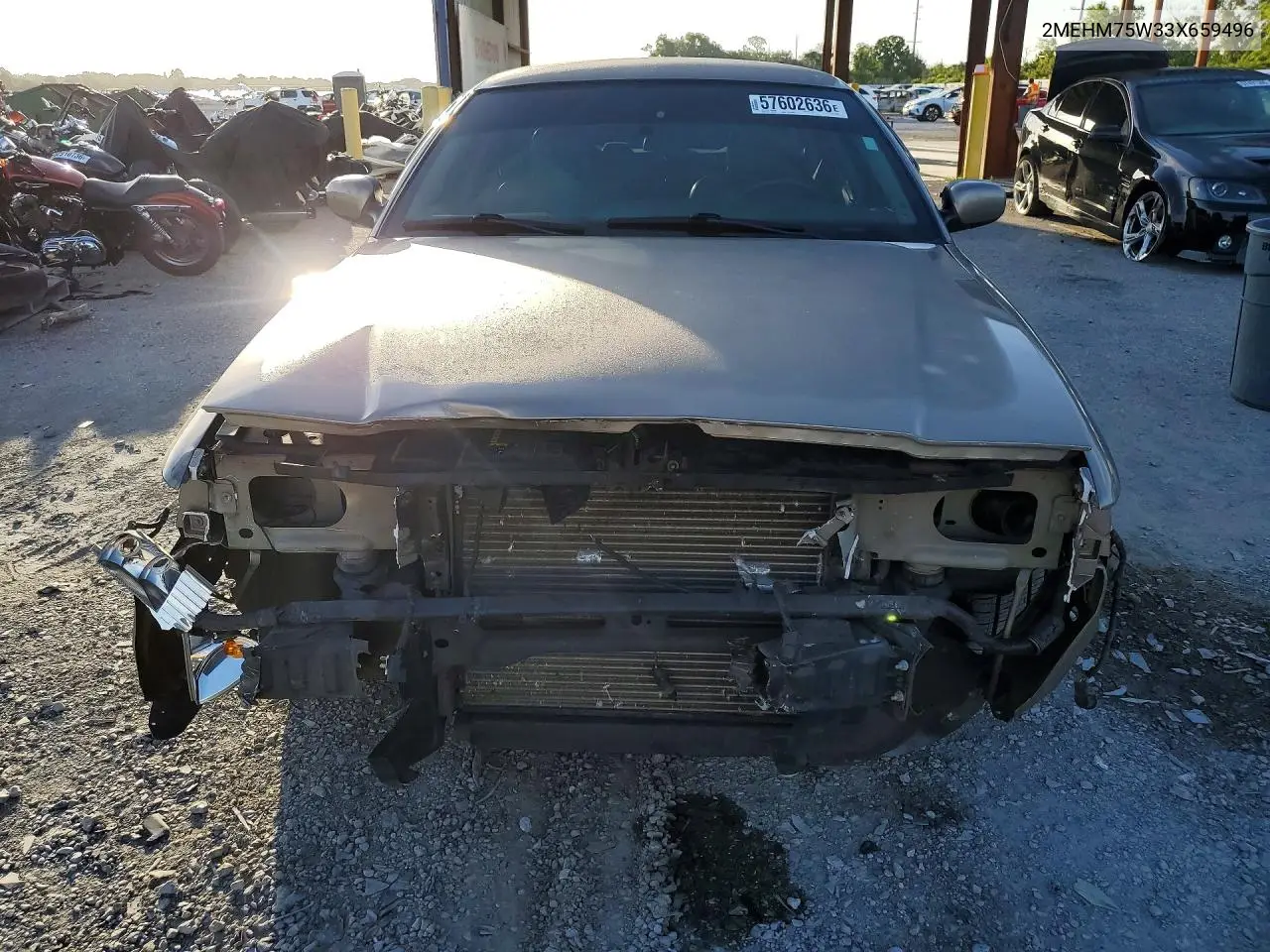 2003 Mercury Grand Marquis Ls VIN: 2MEHM75W33X659496 Lot: 57602636