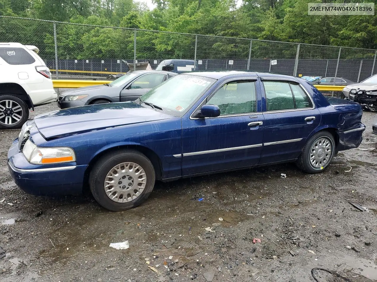 2004 Mercury Grand Marquis VIN: 2MEFM74W04X618396 Lot: 54432916