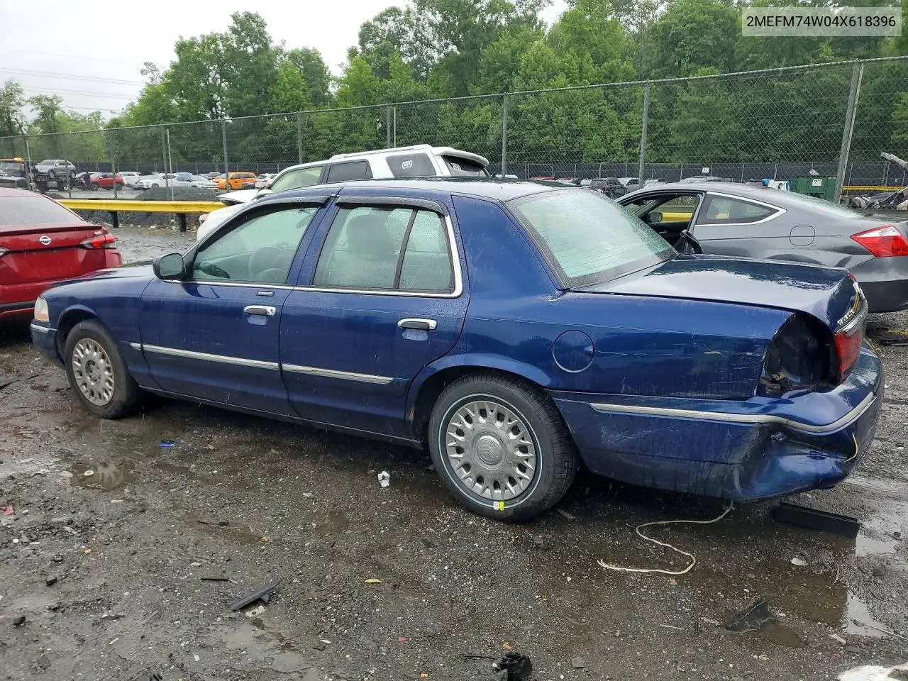 2004 Mercury Grand Marquis VIN: 2MEFM74W04X618396 Lot: 54432916