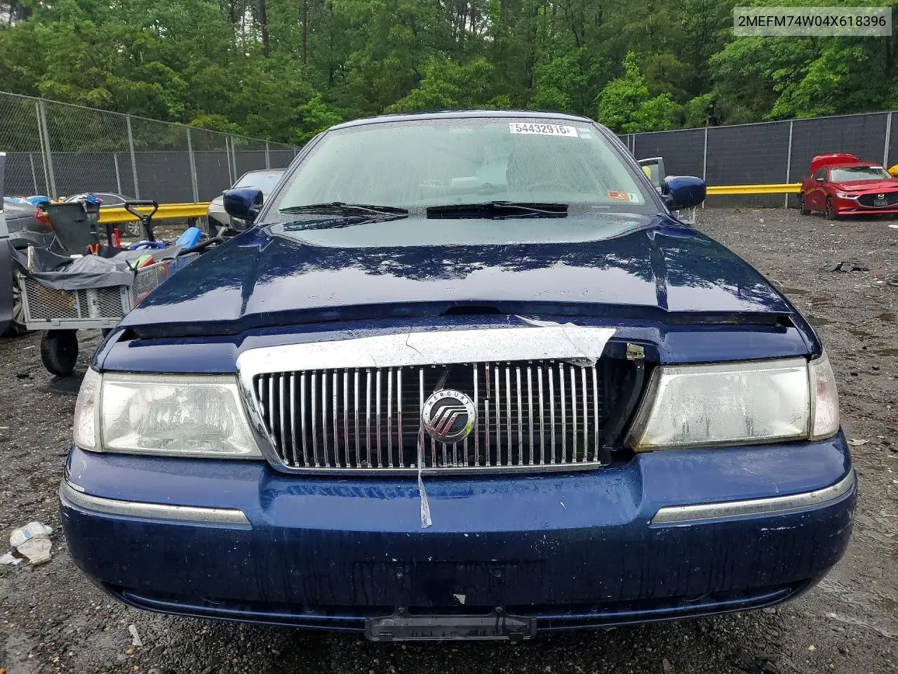 2004 Mercury Grand Marquis VIN: 2MEFM74W04X618396 Lot: 54432916
