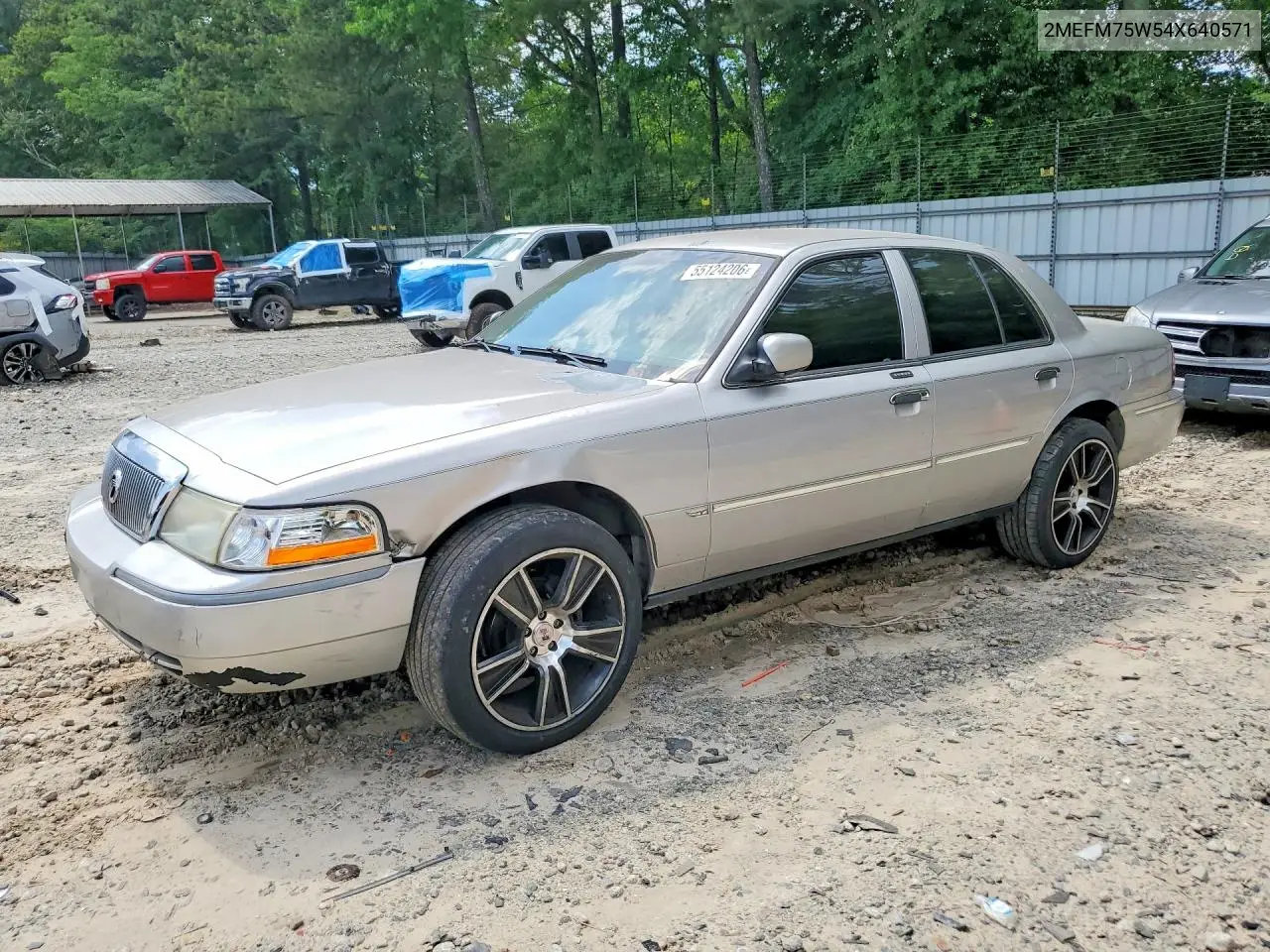 2004 Mercury Grand Marquis Ls VIN: 2MEFM75W54X640571 Lot: 55124206