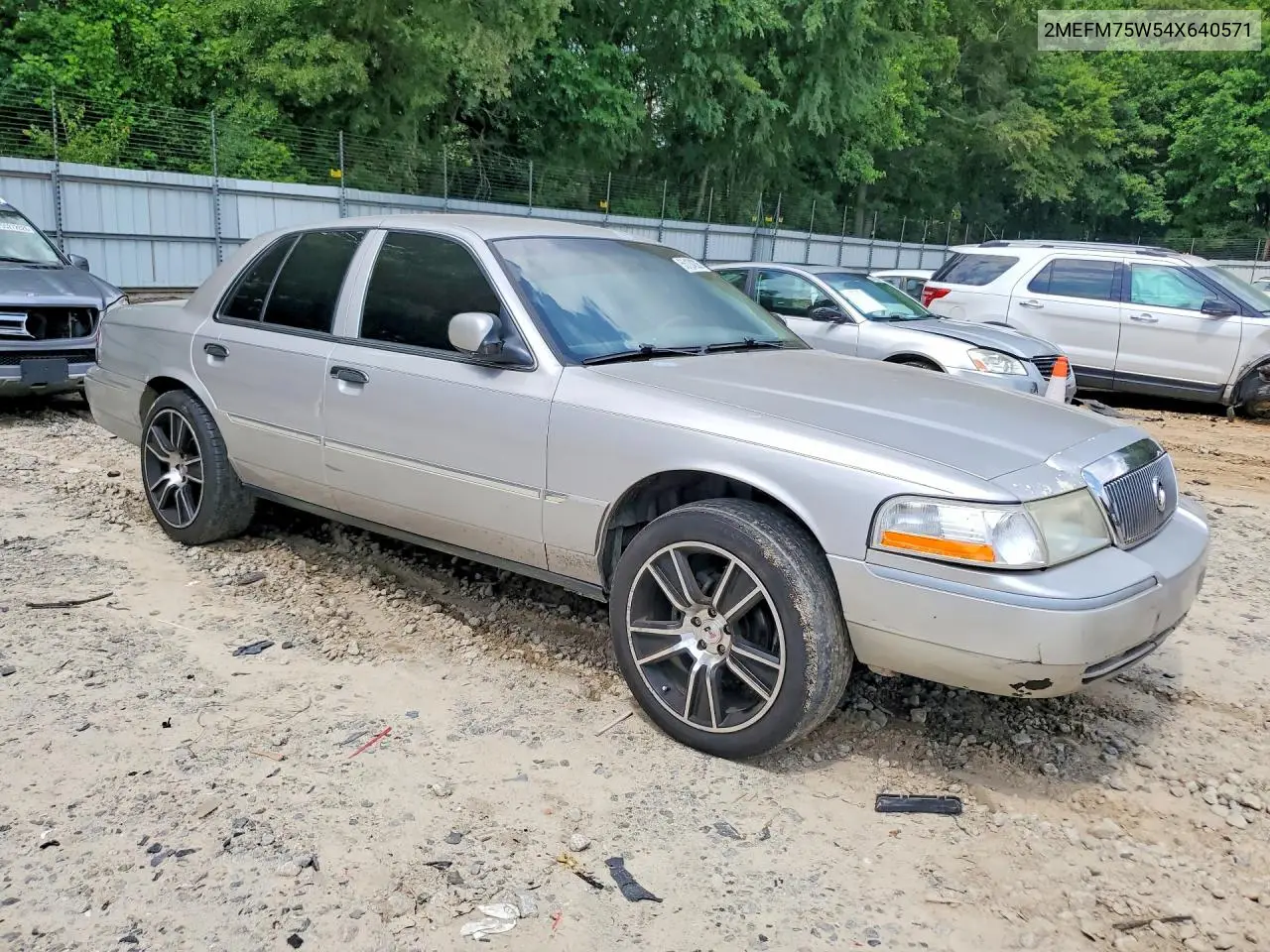 2004 Mercury Grand Marquis Ls VIN: 2MEFM75W54X640571 Lot: 55124206