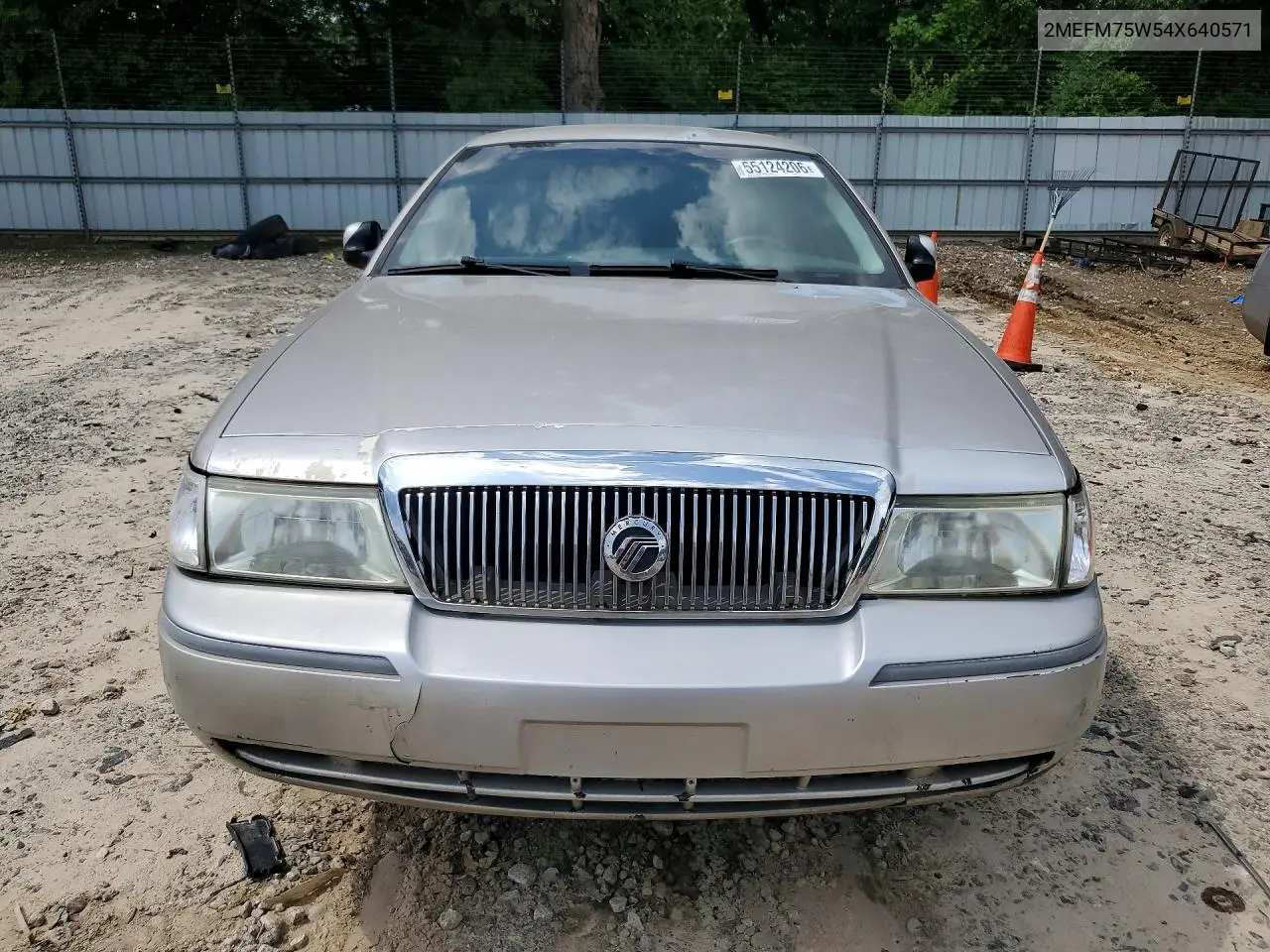 2004 Mercury Grand Marquis Ls VIN: 2MEFM75W54X640571 Lot: 55124206