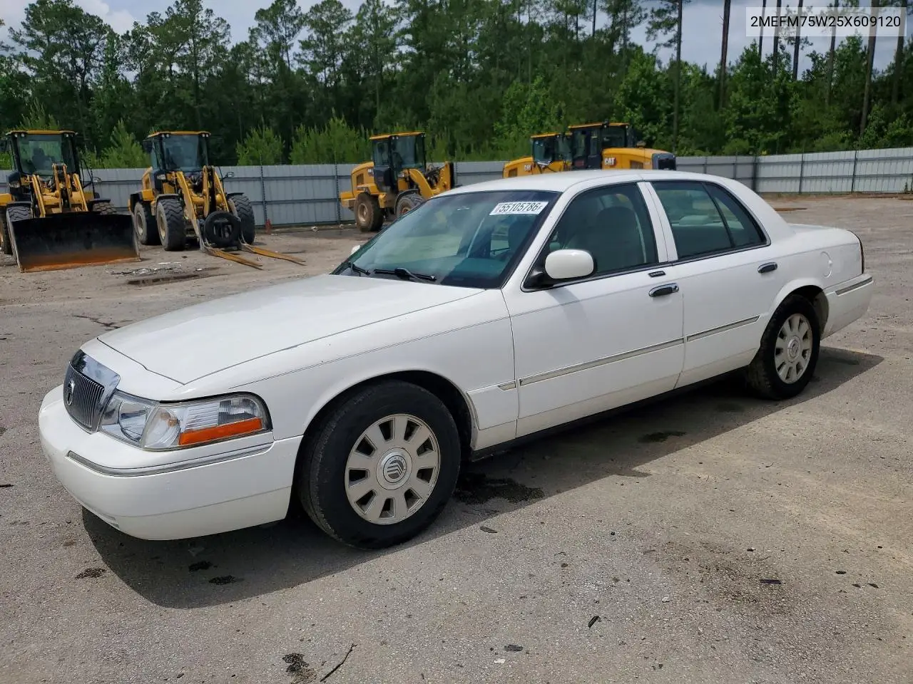 2005 Mercury Grand Marquis Ls VIN: 2MEFM75W25X609120 Lot: 55105786